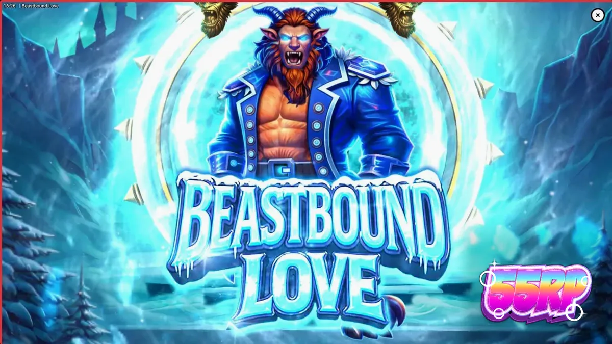 Pemandangan atmosferik slot Beastbound Love dengan elemen fantasi gotik